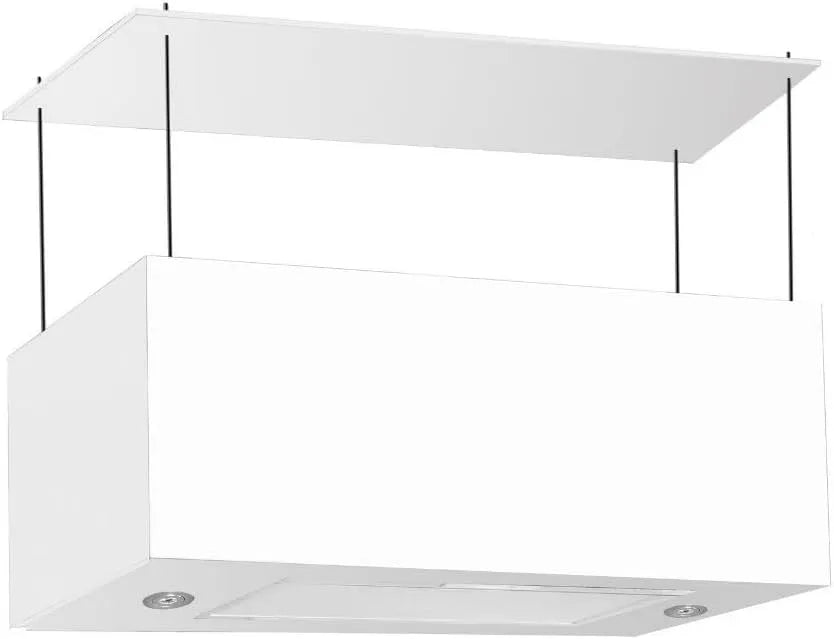 Cappa aspirante, cappa da cucina, touch, bianco, Cappa aspirante bianca cucina a isola schermo touch luce led 60x35xh35cm