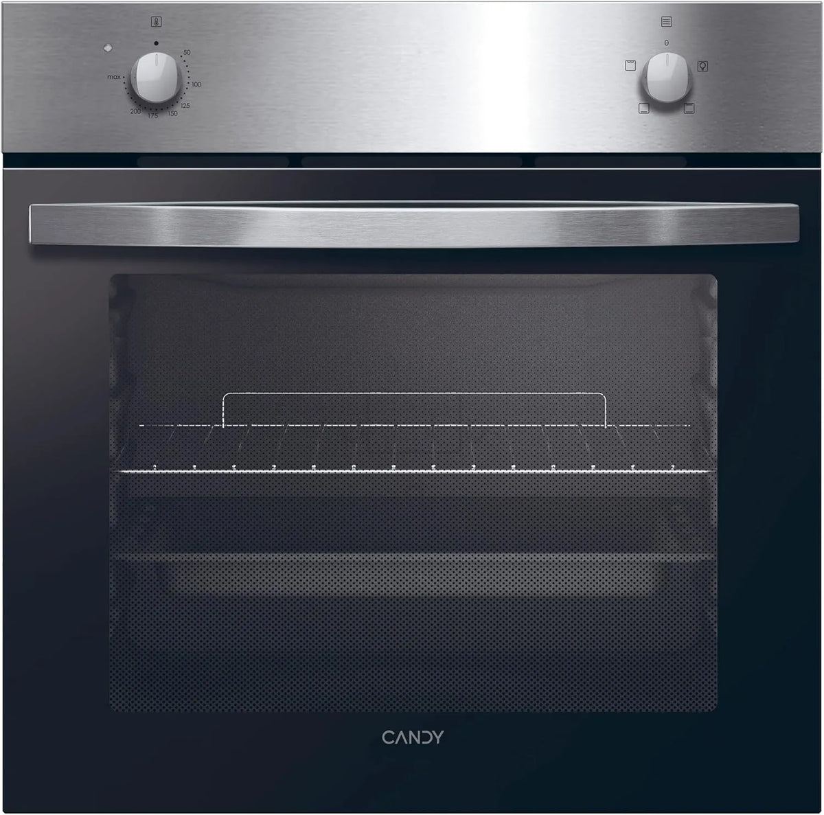 Candy X100IT Forno elettrico, 59, 5 x 59, 5 x 56, 8 cm, 70 L, 4 programmi, classe energetica A, acciaio inox, 4 Funzioni, 70L