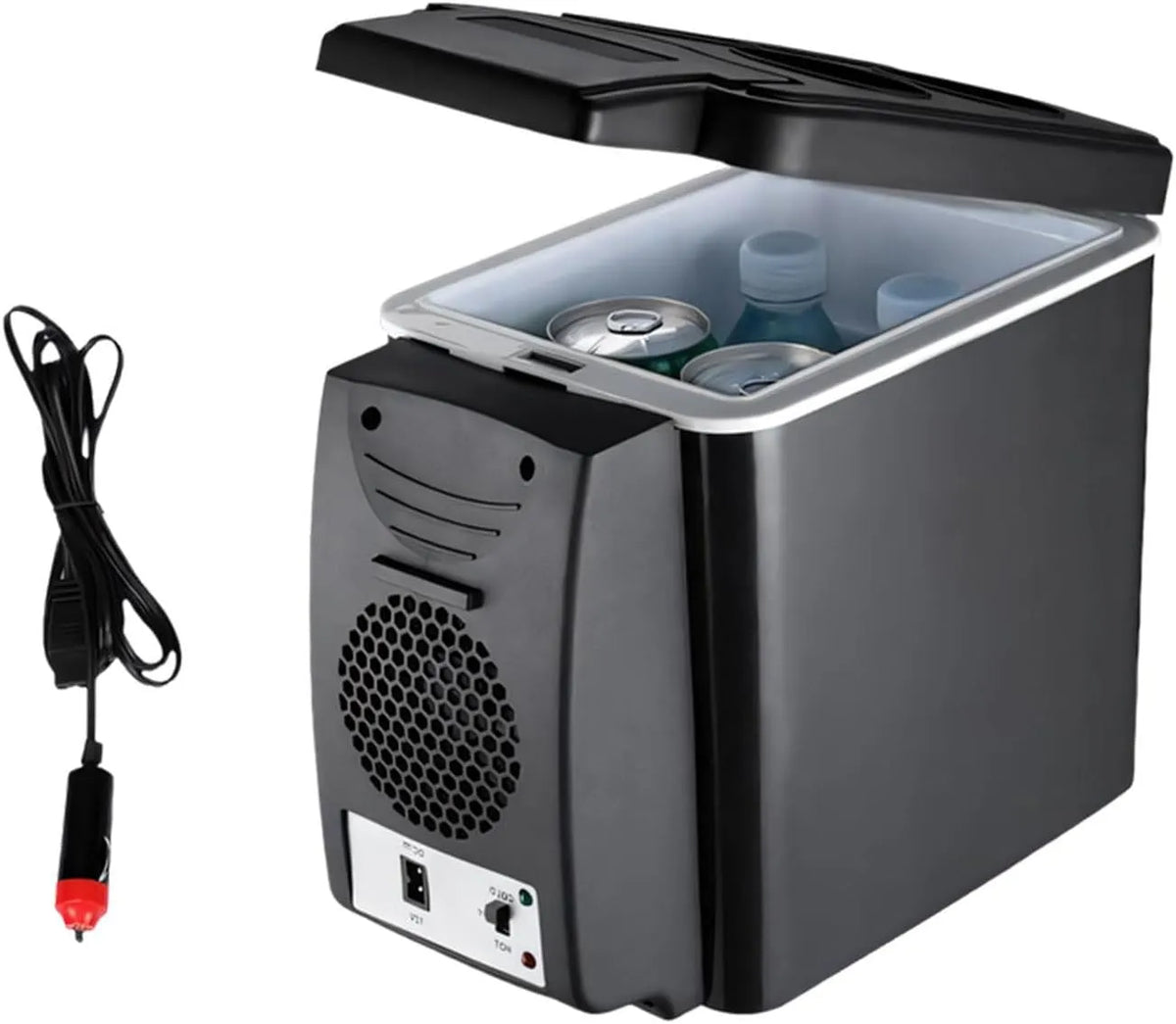 Congelatore, 6 L, freezer verticale, struttura in ABS, Piccolo refrigeratore e scaldino per auto, ideale per veicoli e avventure all'aria aperta