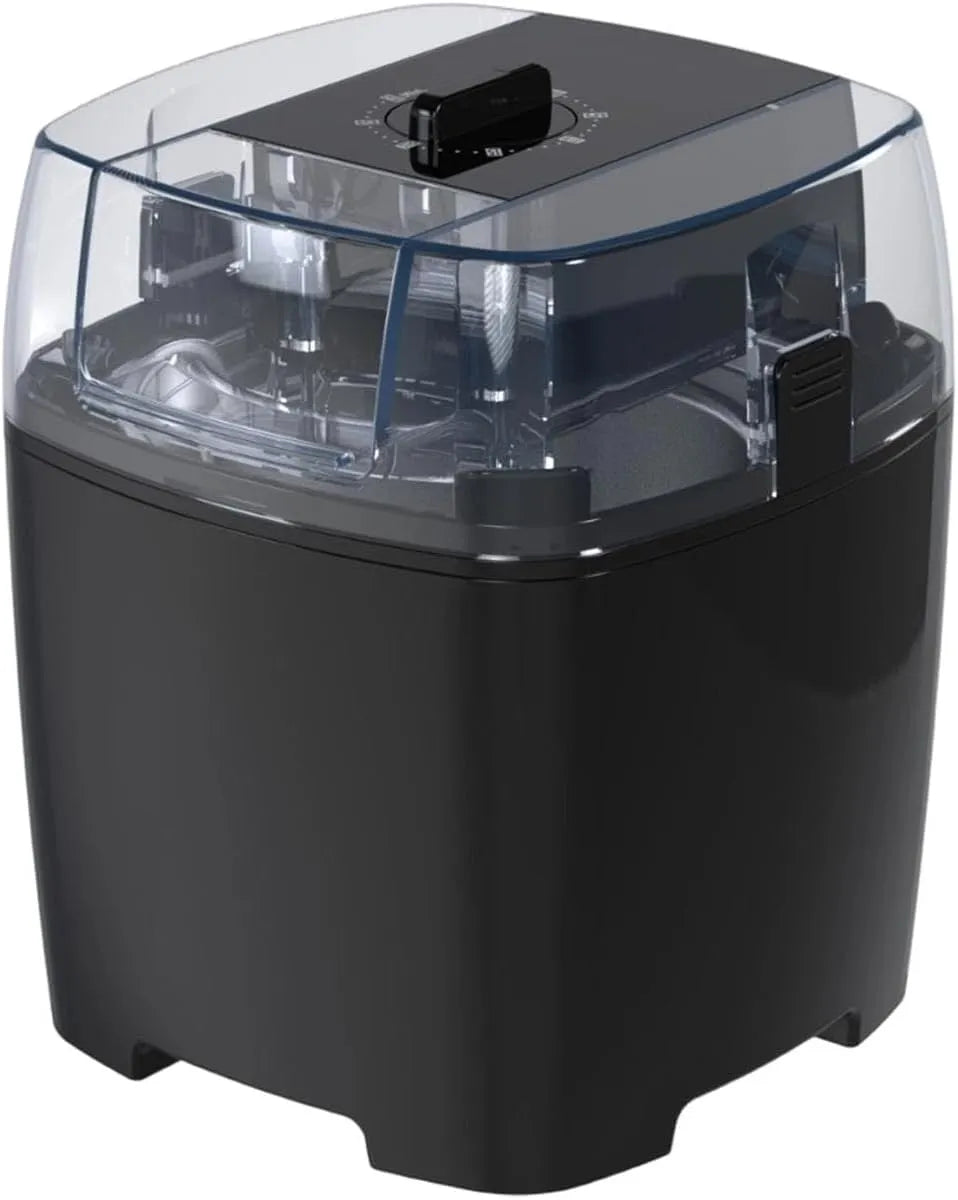 Congelatore, 5 L, freezer verticale, nero, Capacità 1, Sorbetto, 5 Litri, Colcolo Gelatiera Elettrica per Gelato, Compatta, con Coppette Da
