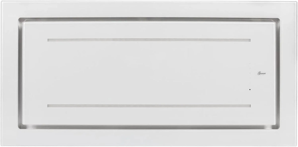 Cappa aspirante, cappa da cucina, GURARI Cappa da soffitto GCH C 341 WH 90 Prime + tubo