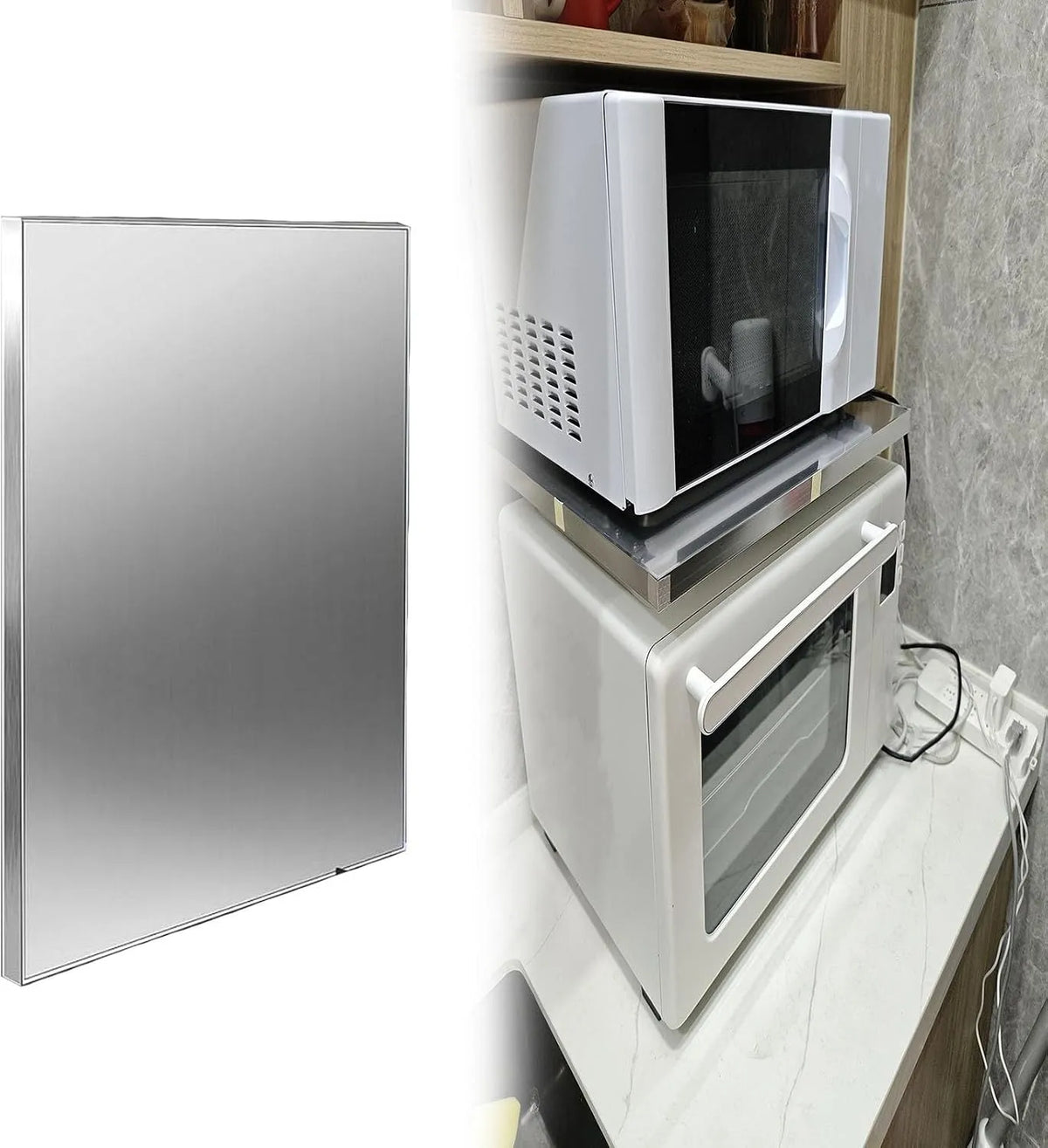 Dell Cappa aspirante, cappa da cucina, acciaio inox, Protezione termica per cappa da camino, pannello dello scudo termico della cucina dell'acciaio