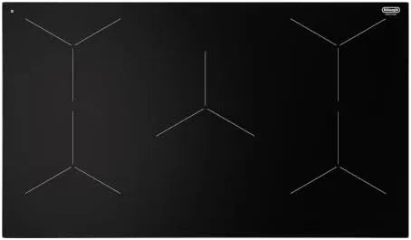 De'Longhi Piano cottura a induzione, 90 Cm, 5 fuochi, piastra a induzione, Boost, touch, nero, Booster, Blocco Tasti