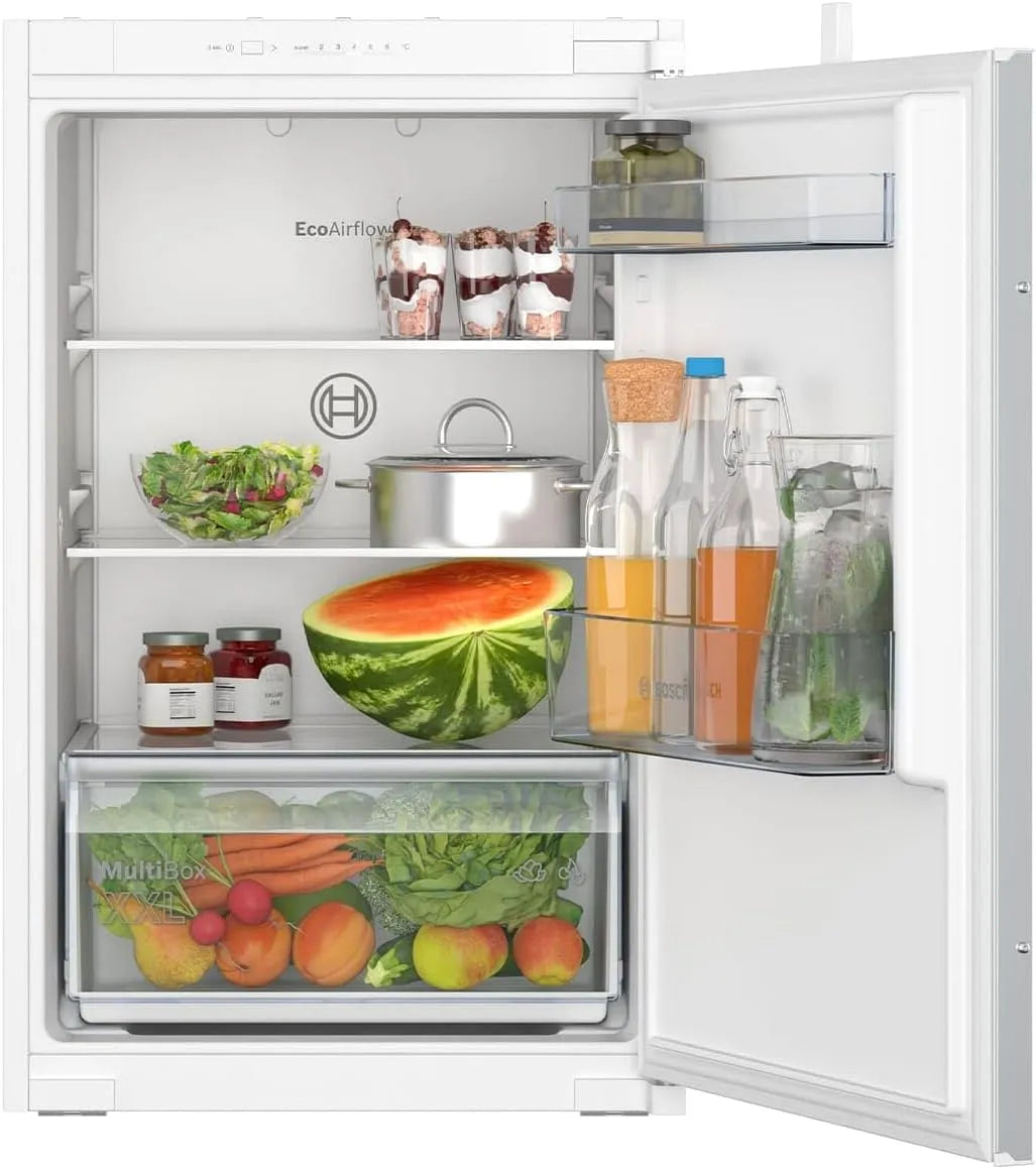 Bosch serie 2 KIR21NSE0 Congelatore, 136 L, 88 x 56 cm, da incasso, vano congelatore, freezer verticale, illuminazione a LED, MultiBox XXL