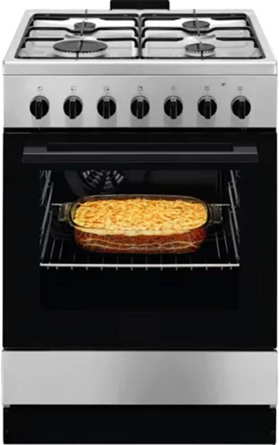 Forno elettrico LKK620010X, 60x60 cm, 4 fuochi, classe energetica E, acciaio inox, LKK620010X - Cucina a gas