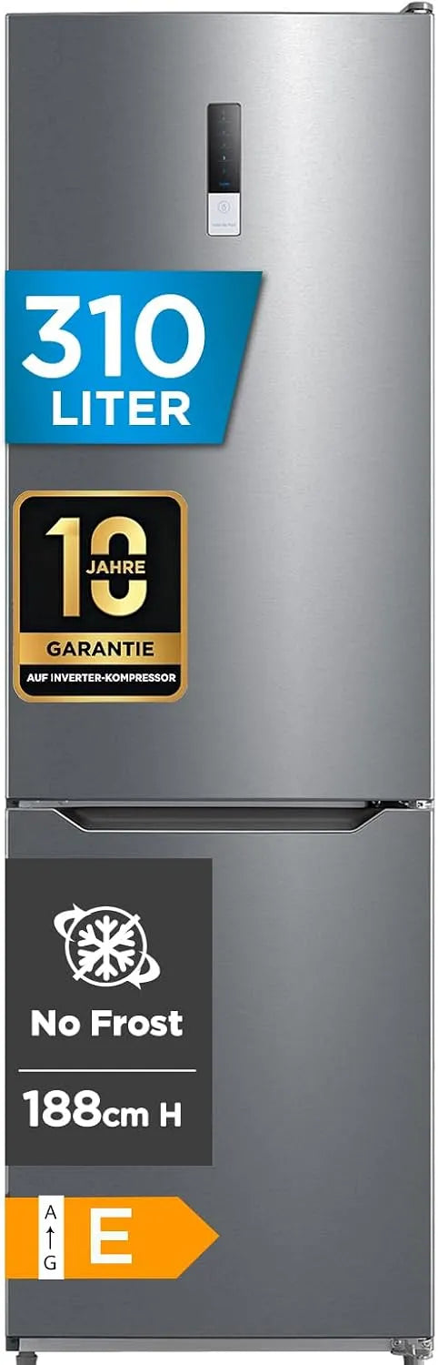 Congelatore, 224 L, Midea MDRB424FGE02OA affidabile, 235, No Frost, freezer verticale, Midea MDRB424FGE02OA Frigorifero, 235 kWh, 224L, NoFrost