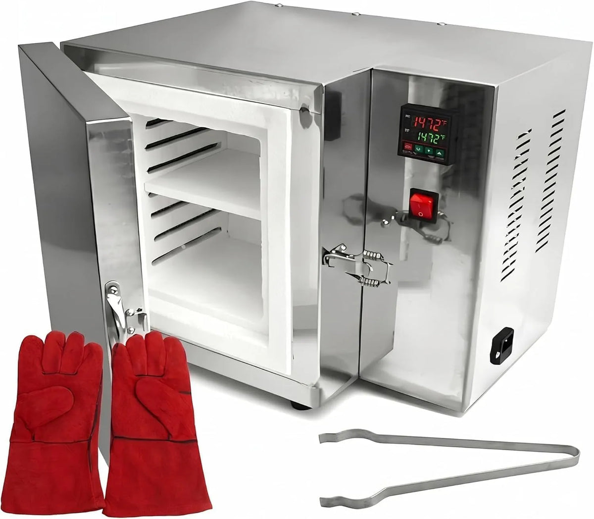 Forno elettrico, 1500 W, Perfetto per Ceramica, Forno A Muffola con Controllo Pid Programmabile, Fusione del Vetro, Colata E Progetti Fai da Te