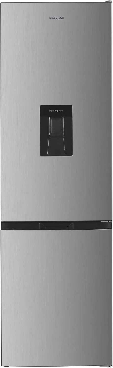 Frigorifero combinato GCB262SL, 262 L, classe energetica E, frigo con congelatore, argento, GEDTECH Frigorifero combinato - congelatore basso