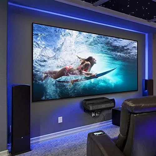 Prodotto in tela con telaio ultra sottile, schermo per proiezione cinematografica, HiViWhite, guadagno 1, 4K, 332 x 187 cm, 8K, 3D, immagine 16:9