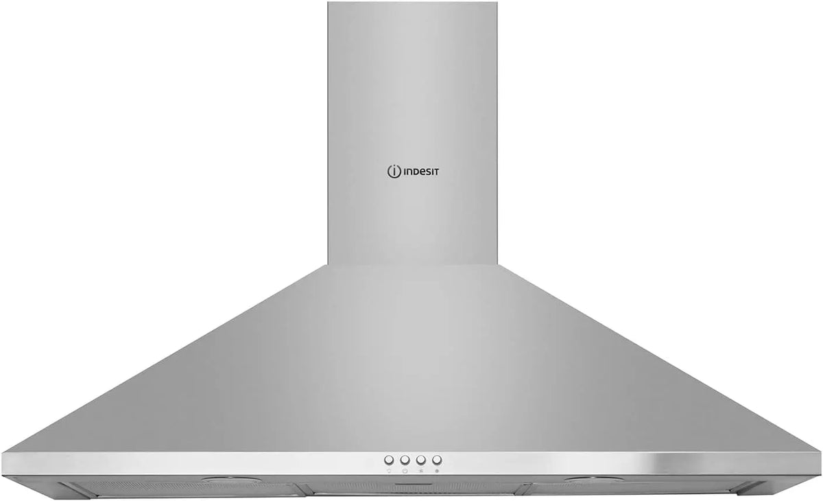 Cappa aspirante, 603 m3/h, cappa da cucina, montaggio a parete, acciaio inox, Indesit IHPC 9