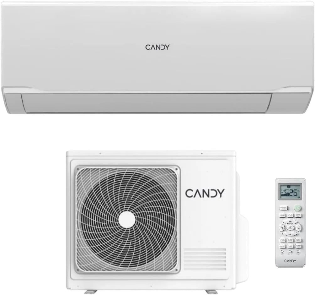 Candy Inverter, Brezza Climatizzatore 12000 Btu, 19dB, Self Clean R32 CY-12BR, Display Led, Wifi Integrato