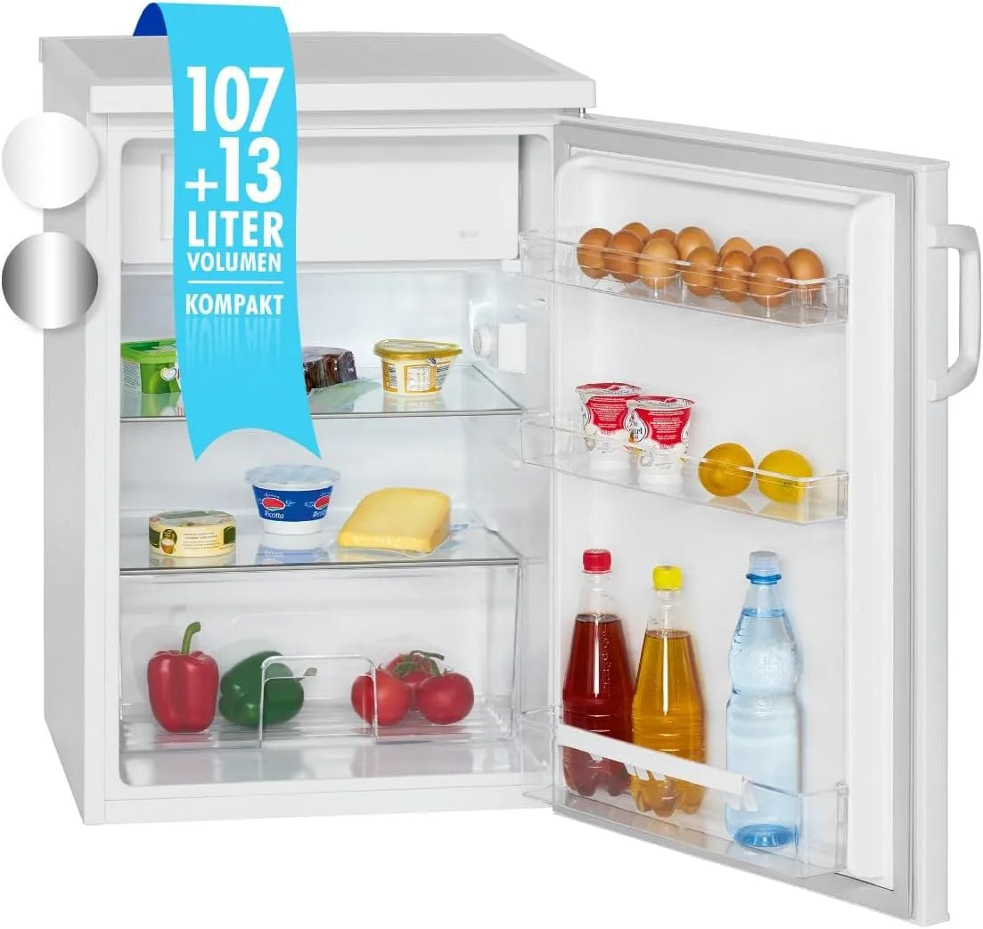 Bomann Congelatore, 120 L, vano congelatore, freezer verticale, Frigorifero Bomann® con scomparto congelatore, Cerniera della porta reversibile