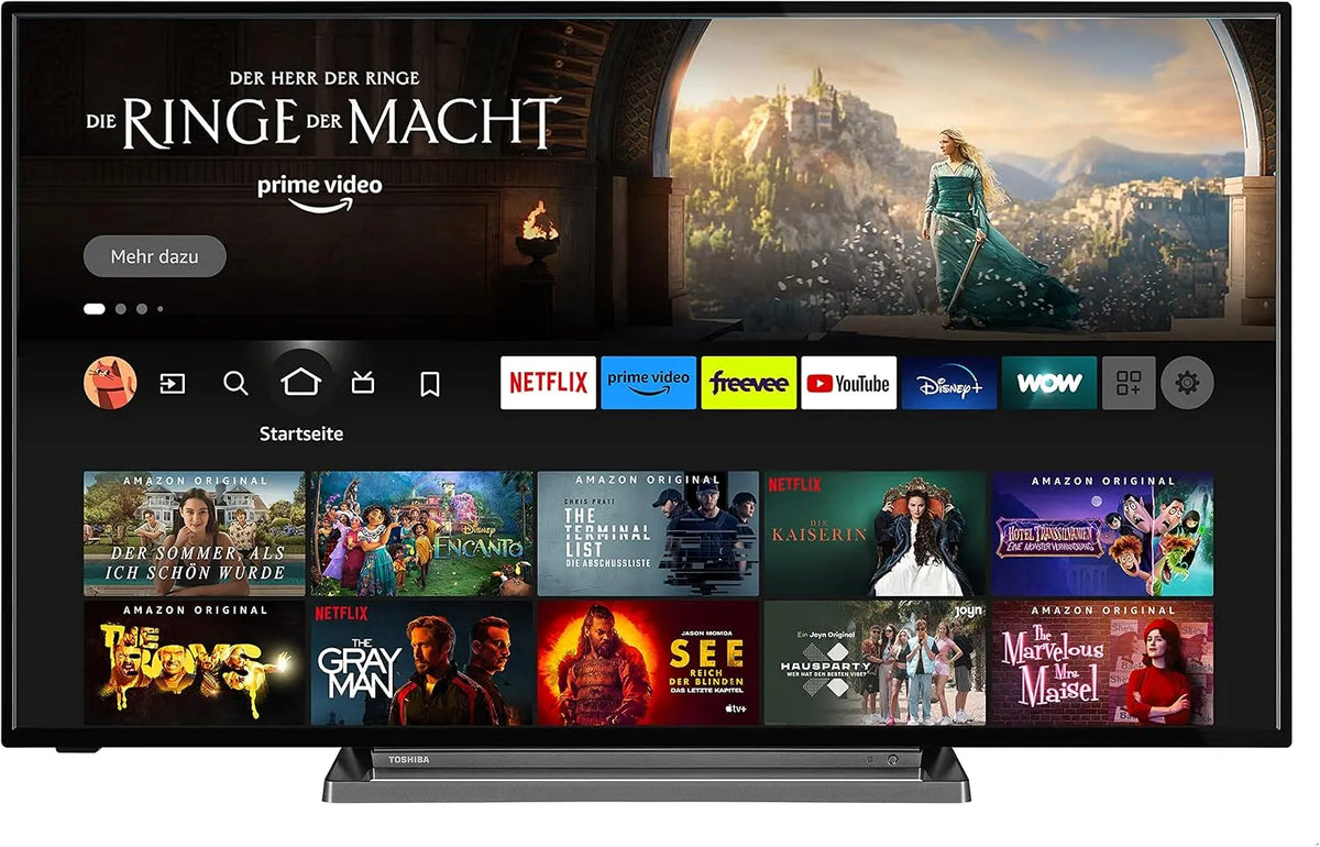 Toshiba 65UF3D63DA Smart TV, 65 pollici, televisore, 4K UHD, HDR, audio Dolby, HDMI, DVB-T2, Tecnologia LED, Dolby Atmos, HDMI 2.1