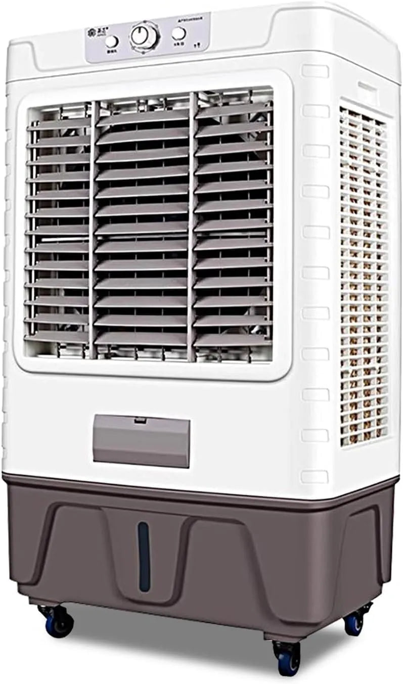 Condizionatore 3-in-1, 120cm, 30 L, portatile, ruote di trasporto, industriale, ampio serbatoio, 3-in-1 con Spegnimento Automatico, Raffrescatore