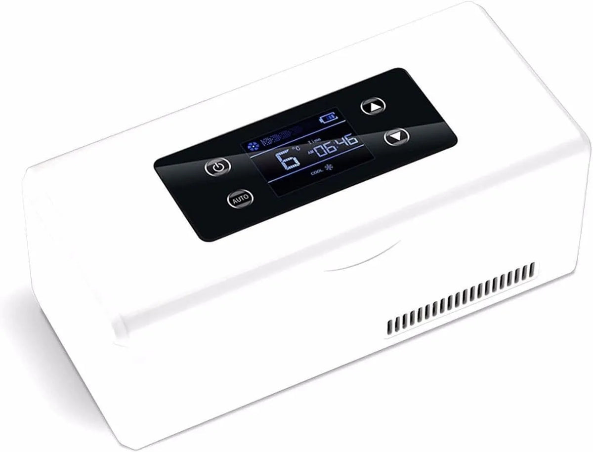 Frigorifero portatile, display digitale, auto, trasporto di insulina e farmaci, mini frigo portatile