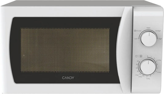 Candy CMW20SMW Forno a microonde, 43, 95 x 35, 75 x 25, 82 cm, 20 L, 700 W, timer, libera installazione, scongelamento, bianco, 5 Livelli di Potenza