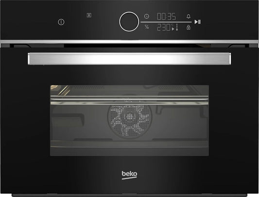 Beko BBCW13401X Forno a microonde, 48 L, 16 programmi, touch, da incasso, rimovibile, acciaio inox, 48 litri, 16 funzioni