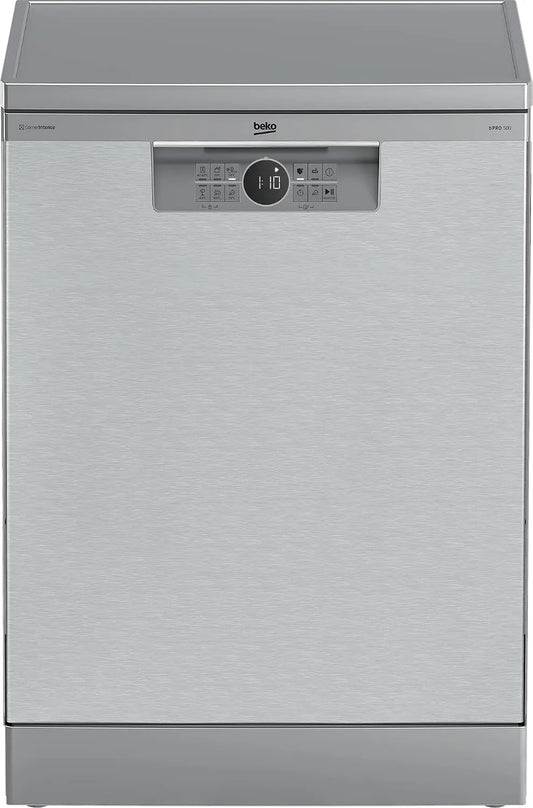 Beko BDFN26441XC h85 Lavastoviglie, igiene, libera installazione, acciaio inox, Funzione Antibatterica HygieneIntense+, 14 Coperti, Pearl Inox