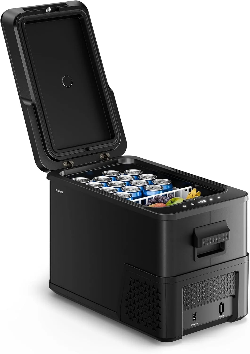 Klarstein 12V/230V Frigorifero portatile, 27 L, -20 a 20 °C, 12 V, display digitale, mini frigo portatile, KLARSTEIN Arctiq Uno Frigorifero portatile