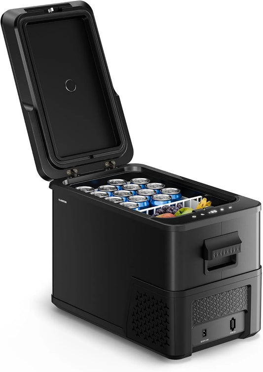 Klarstein 12V/230V Frigorifero portatile, 27 L, -20 a 20 °C, 12 V, display digitale, mini frigo portatile, KLARSTEIN Arctiq Uno Frigorifero portatile