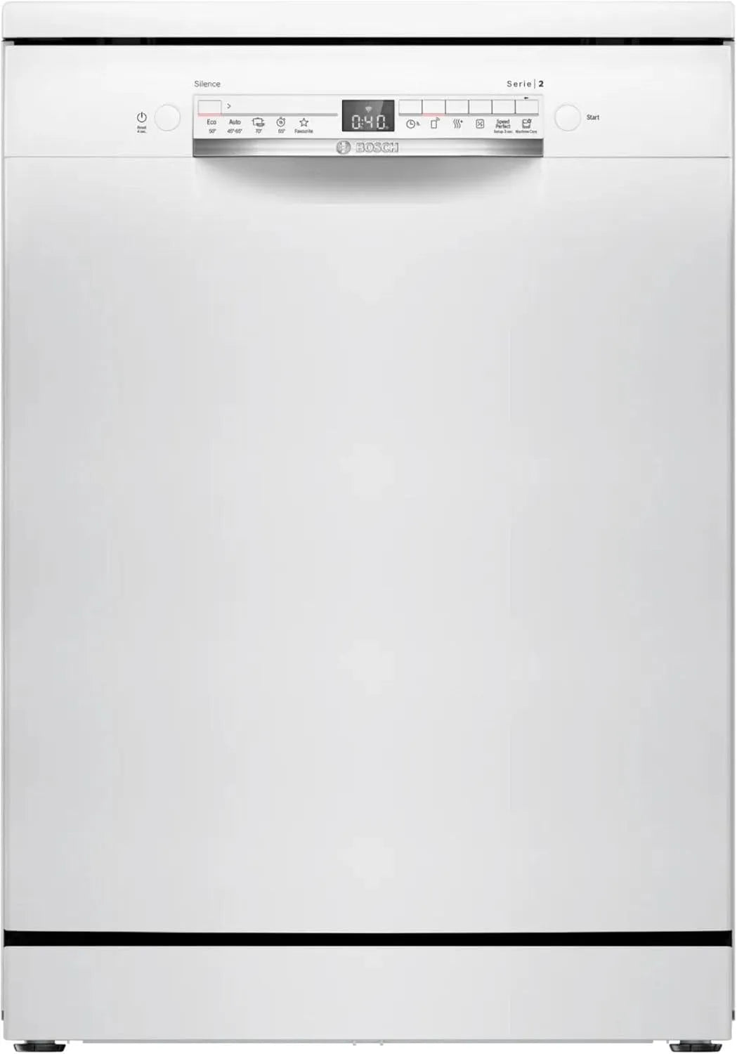 Bosch serie 2 SMS2ITW09E Lavastoviglie, 60 cm, Home Connect, aquaStop, bianco, Bosch SMS2ITW09E - Lavastoviglie autoportante, asciugatura extra