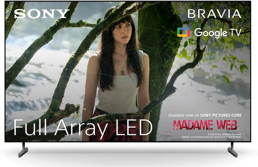Google KD-75X85L Smart TV, televisore, 4K UHD, HDR, grigio, Full Array LED, ECO PACK, BRAVIA CORE, Seamless Edge Design, Grigio Scuro