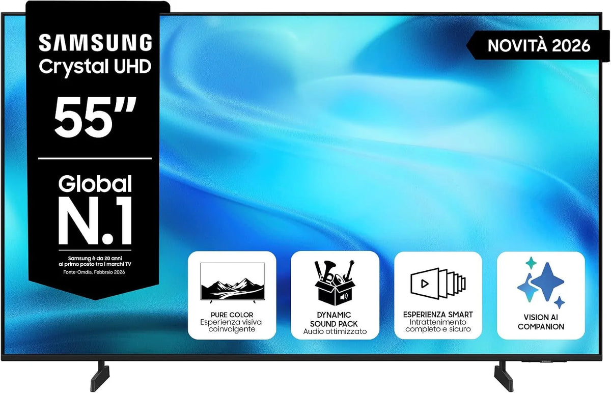 Samsung UE55U7000HU Smart TV, televisore, 4K UHD, Samsung Smart TV CrystalUHD