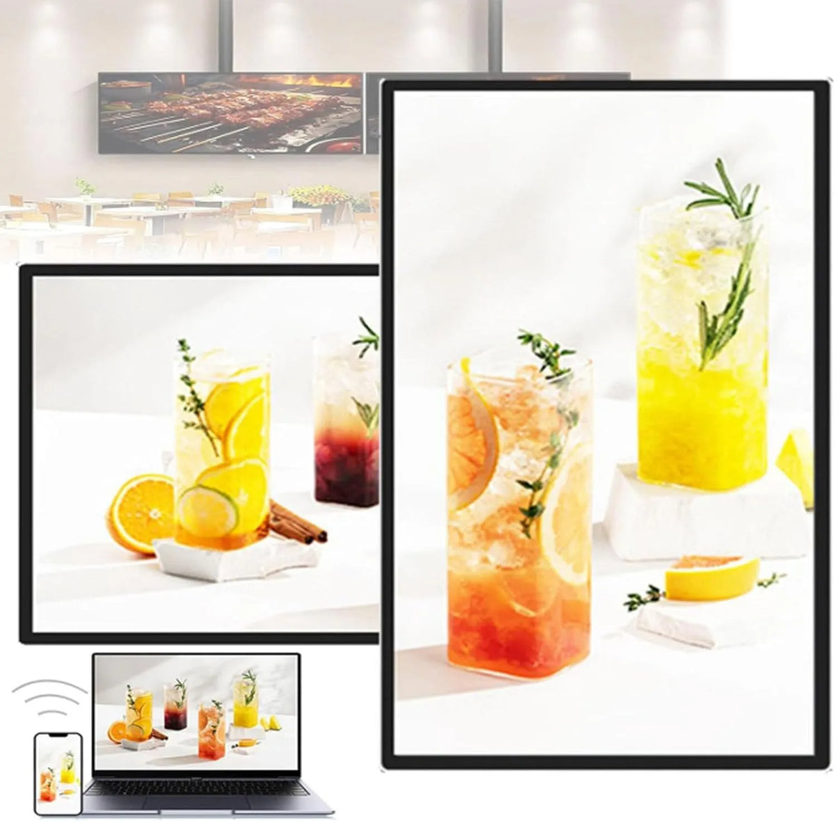 Display digital signage, 32 pollici, display pubblicitario, professionale, touch, timer, visualizzazione pubblicitaria digitale, Display per Digital