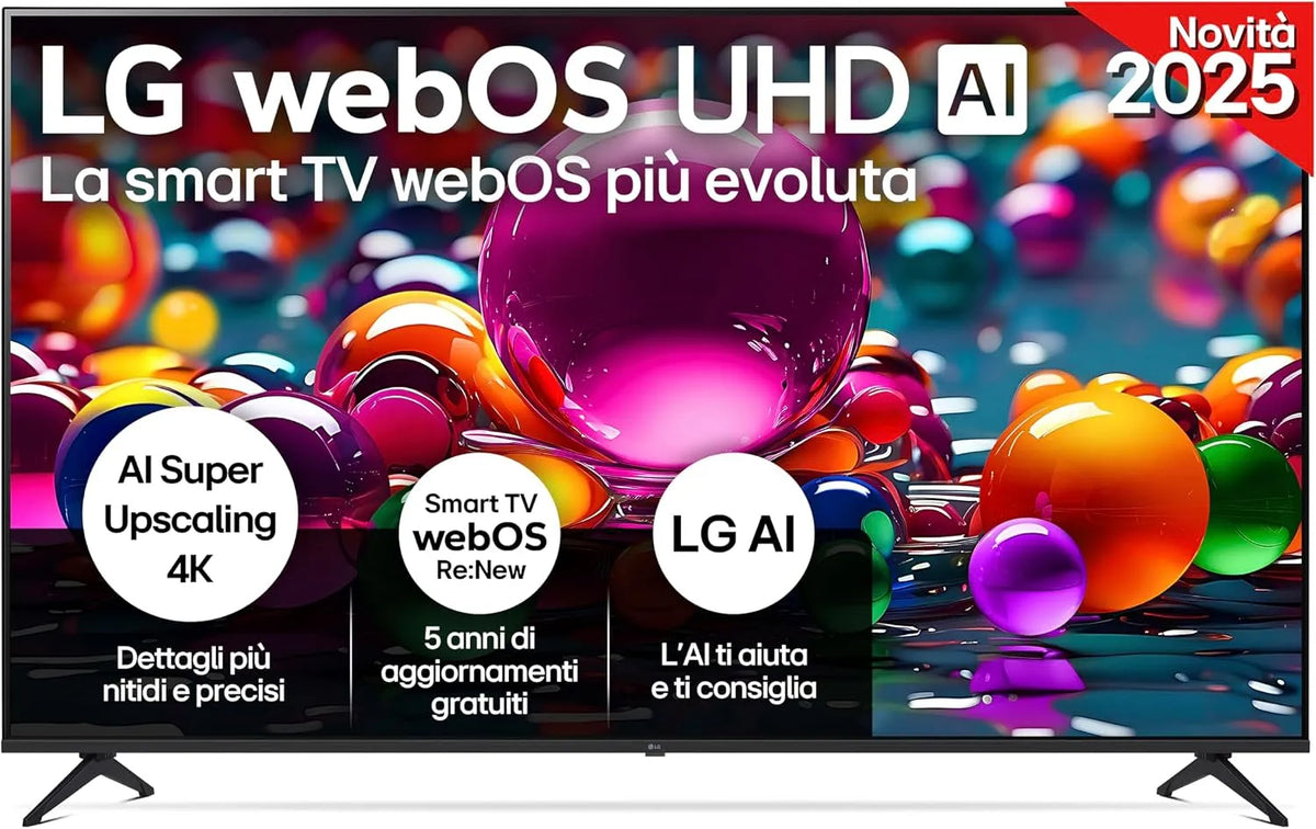 LG UA75 Smart TV, 75 pollici, televisore, 4K UHD, Serie UA75 2025 Smart TV 4K Ultra HD - 75UA75006LA