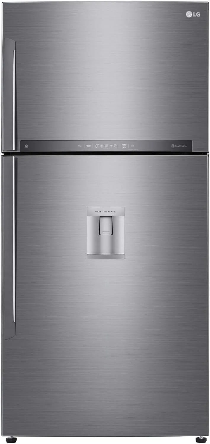 LG GTF916PZPED Frigorifero, 592 L, classe energetica E, app Wi-Fi, Door Cooling, acciaio inox, Connettività Wi-fi Con App Thinq, 592l, Gestione