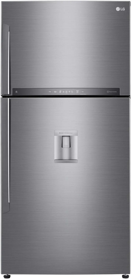 LG GTF916PZPED Frigorifero, 592 L, classe energetica E, app Wi-Fi, Door Cooling, acciaio inox, Connettività Wi-fi Con App Thinq, 592l, Gestione