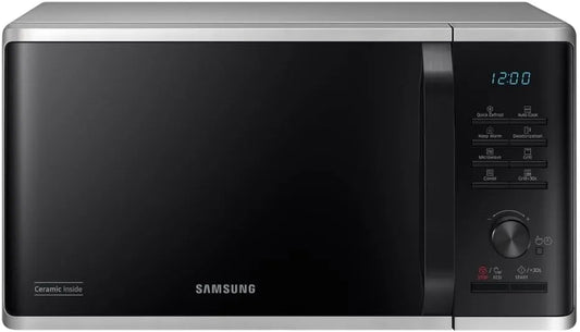 Samsung MG23K3515CSE1 Forno a microonde, 48, 9 x 27, 5 x 39, 2 cm, 23 L, grill, scongelamento, argento, Capacità: 23L, LxAxP: 48, Programmi Automatici