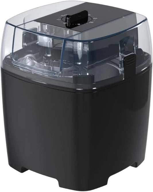 Congelatore, 5 L, freezer verticale, nero, Capacità 1, Sorbetto, 5 Litri, Colcolo Gelatiera Elettrica per Gelato, Compatta, con Coppette Da