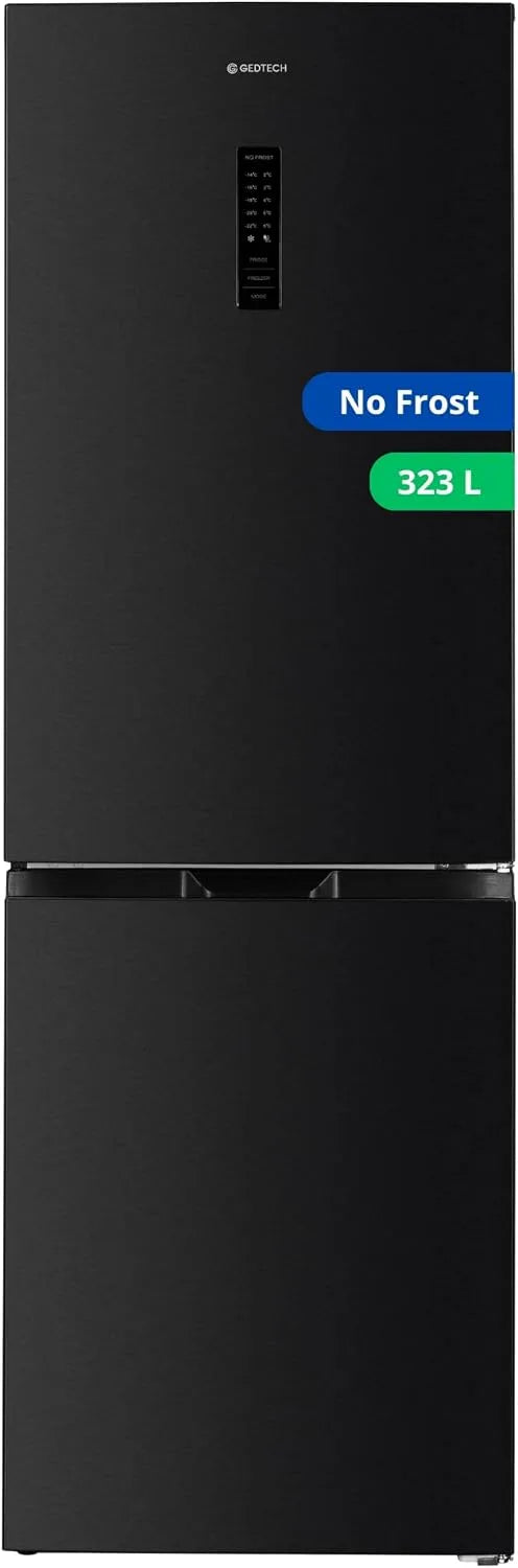 Frigorifero combinato GCB323NFDX, 323 L, No Frost, acciaio inox, frigo con congelatore, Dark inox