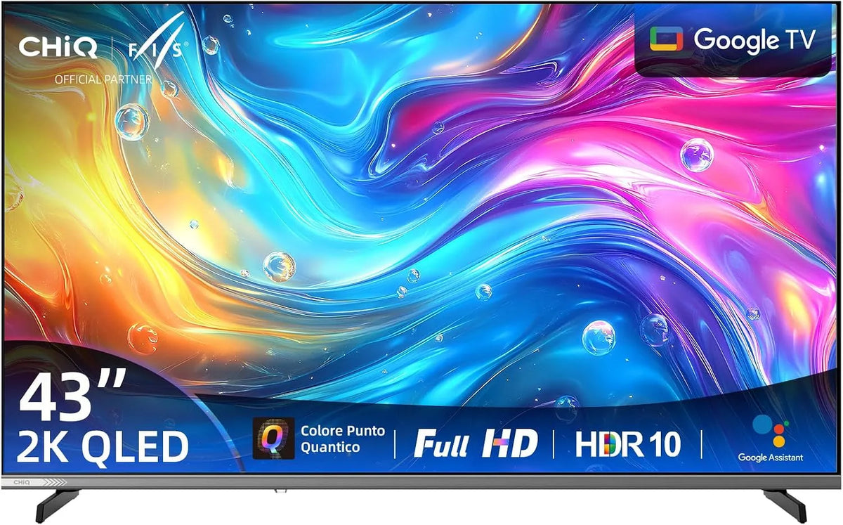 Google L43QST Smart TV, 43 pollici, televisore, QLED, Full HD