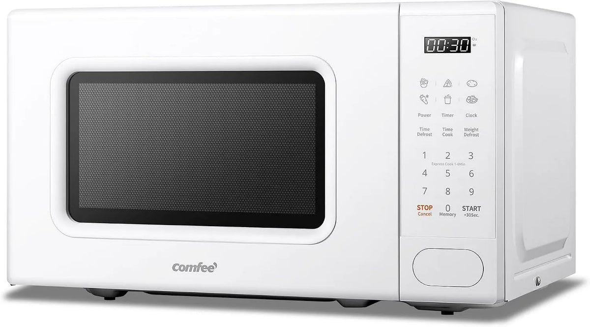Forno a microonde CM-E202CC, 20 L, 700 W, scongelamento, bianco, 11 Livelli di Potenza, 6 Menù Preimpostati, 700W, 20L, COMFEE' Forno a Microonde