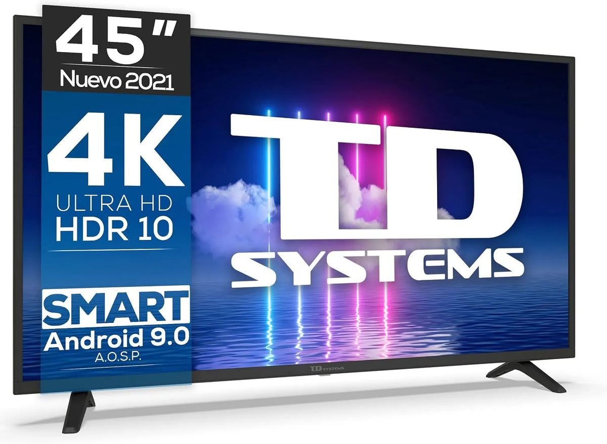 TD SYSTEMS 45' FHD SMART ANDROIDTV WIFI USB HDMI NEGRO, TELEVISOR K45DLJ12US