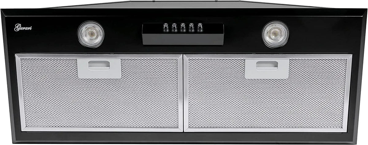 Cappa aspirante, 70 cm, 1000 m3/h, cappa da cucina, da incasso, nero, Il modello GCH B 051 70 BL+ tubo flessibile