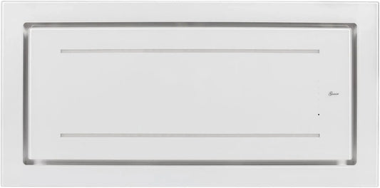 Cappa aspirante, cappa da cucina, GURARI Cappa da soffitto GCH C 341 WH 90 Prime + tubo