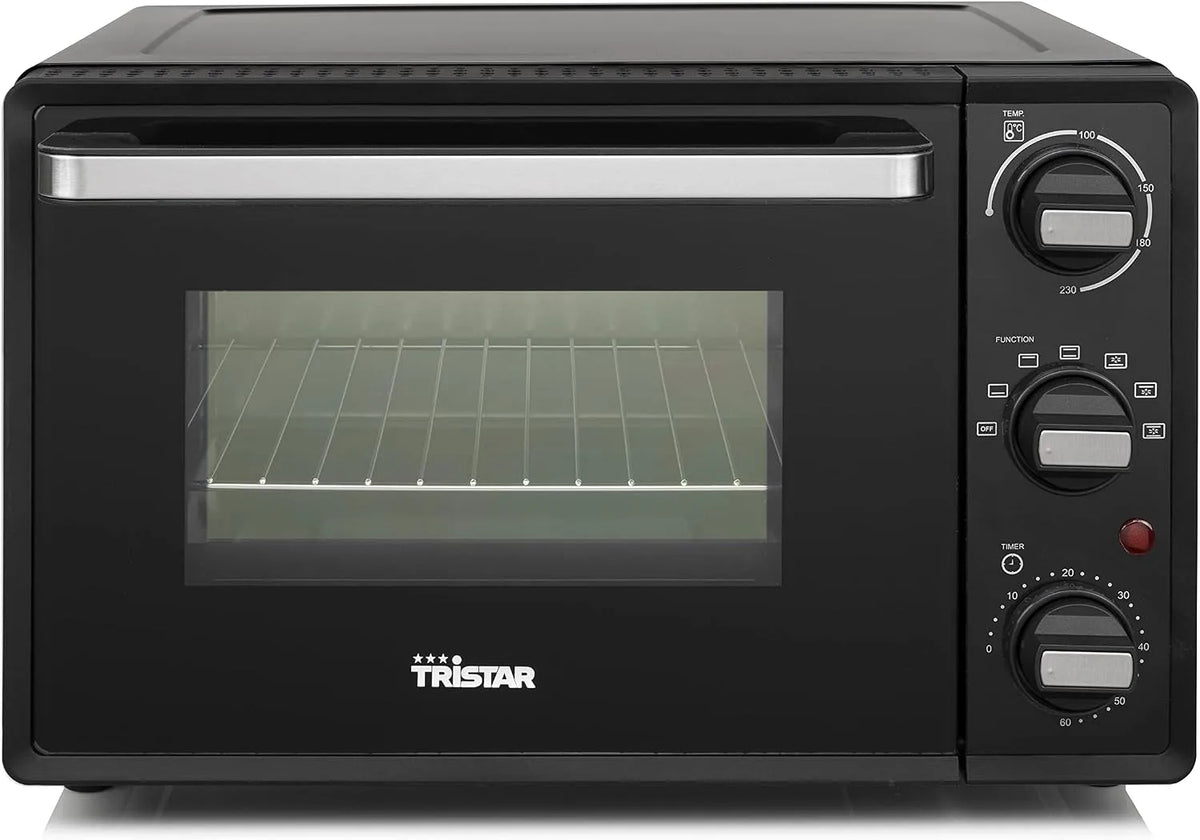 Forno elettrico, 19 L, 800 W, Tristar OV-3622, compatto, nero, 19 Litri, Tristar OV-3622 Fornetto ventilato