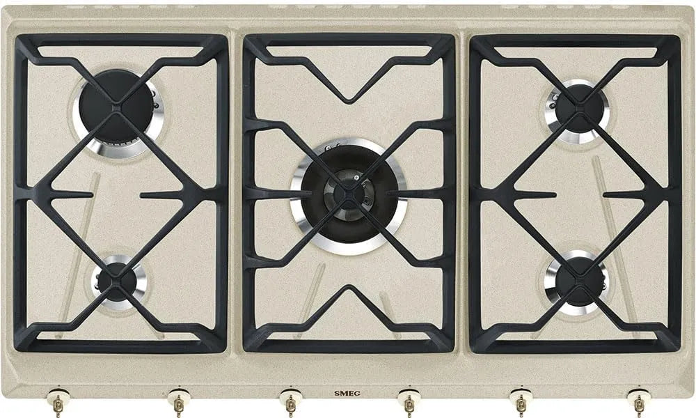 Smeg SRV896AVOGH2 Piano cottura a gas, da incasso, fornello a gas