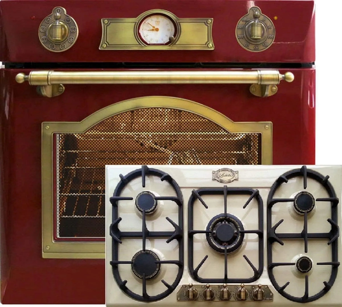 Forno elettrico, 90 cm, 67 L, 5 fuochi, 8 programmi, da incasso, 8 funzioni, autopulente telescopico, forno METANO, gas propano
