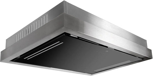 Cappa aspirante, 120 cm, 1000 m3/h, cappa da cucina, da incasso, touch, GURARI GCH C 343 IS 120 BL PRIME