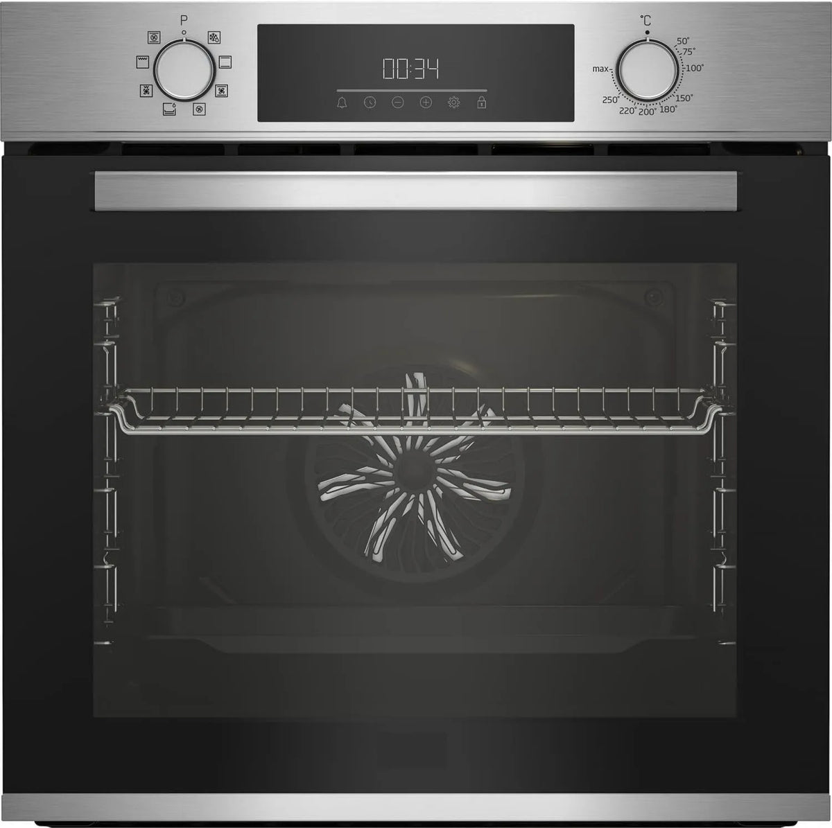 Beko BBIM12300X Forno elettrico, 72 L, classe energetica E, grill, acciaio inox, 72 litri, ventilato