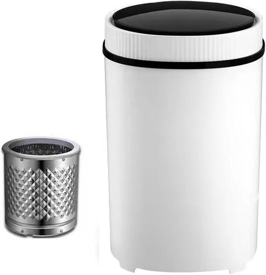 Lavatrice, portatile, rotonda, mini tamburo singolo, grande capacità, semiautomatica, per calzature, ideale per la casa e piccoli spazi
