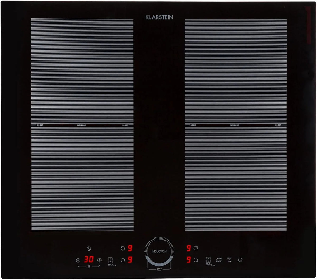 Klarstein Piano cottura a induzione, 4 fuochi, 7000 W, piastra a induzione, touch, professionale