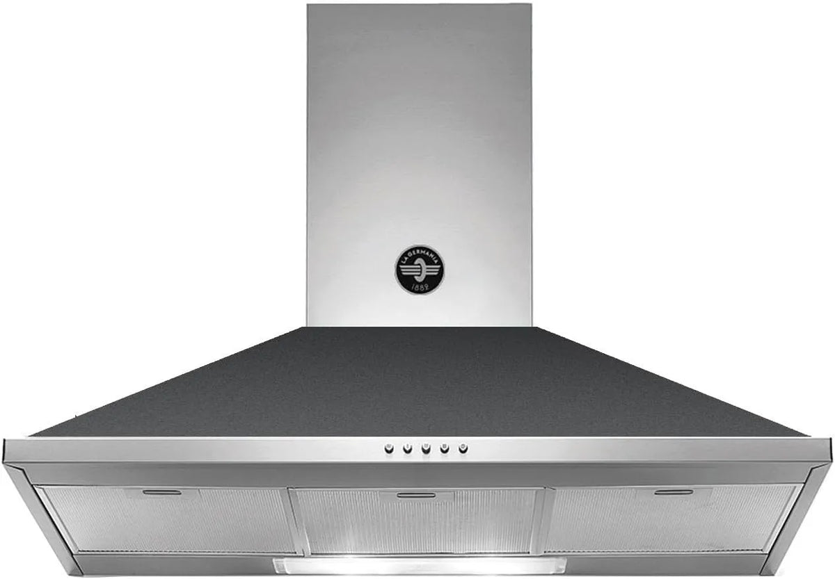 Cappa aspirante KPL90PLAG1NEA, 600 m3/h, cappa da cucina, montaggio a parete, nero