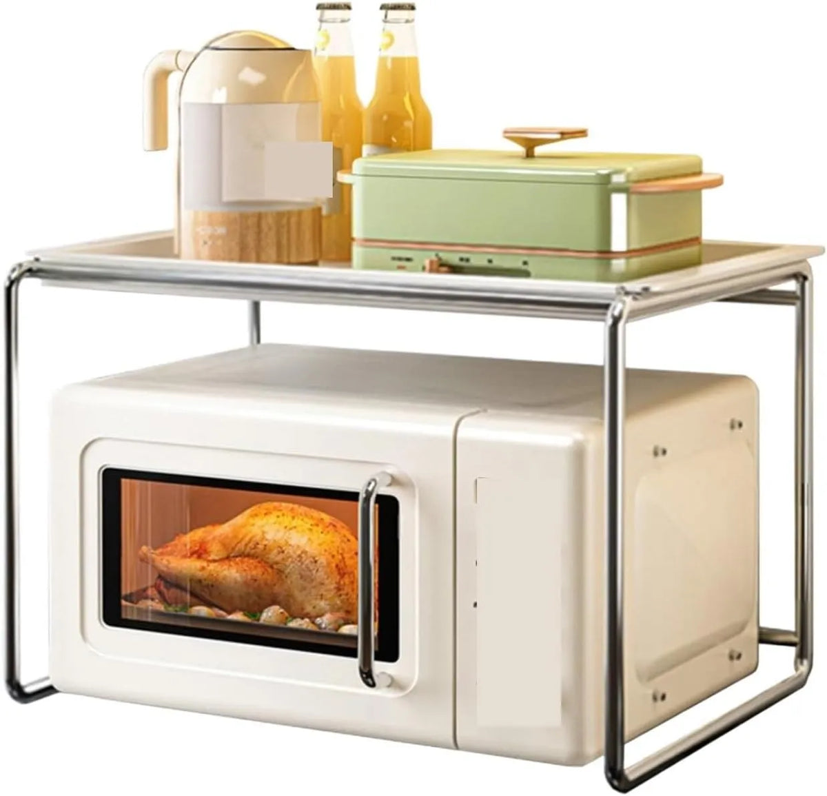 Forno a microonde, 38x21x38cm, Scaffale Microonde Scaffale for Forno A Microonde for da Tavolo Cucina for A Appoggio for Cuociriso Organizer