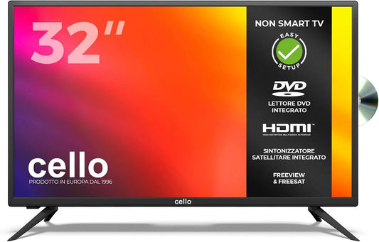 Smart TV, 32 pollici, televisore, HDMI, USB, DVB-T2, Non Smart TV, 3 HDMI, Design Compatto