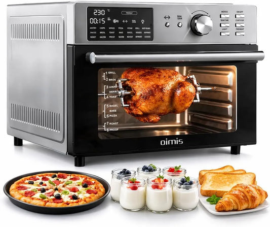 Forno elettrico per pizza, 1800 W, 30 a 230 °C, Friggitrice ad aria calda XXL 30-230°C, 1800W